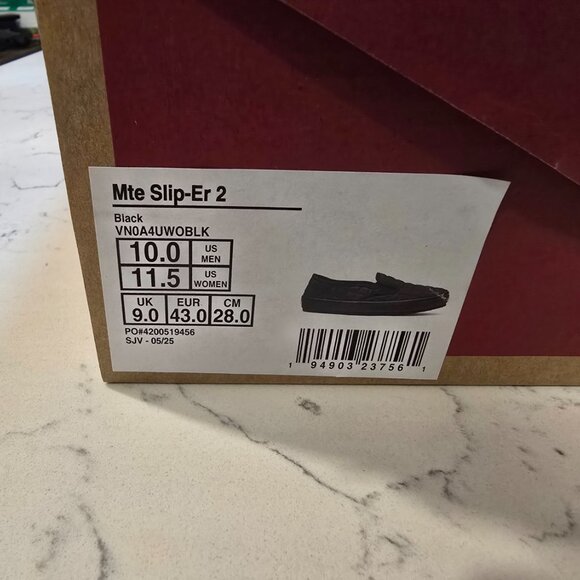 Vans Slip-er 2 MTE MOUNTAIN Slipper MULE BLACK VN0A4UWOBLK MENS 10 SHOES NEW - Picture 9 of 9